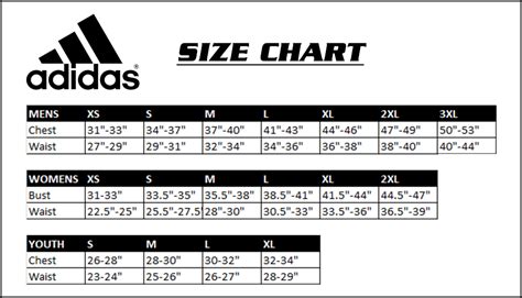 ukuran adidas size chart.